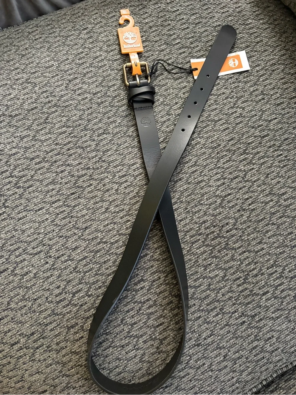 NWT Timberland Womens Black Leather Belt B85009/08 Size XL